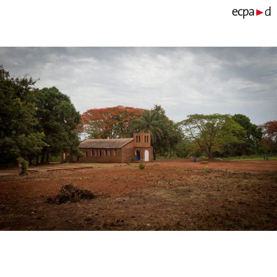 Couvent situé au bord de la route sur l'axe reliant Bangui à Bambari.