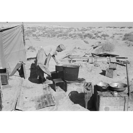 La cuisine du 4./JG.27 (Jagdgeschwader JG-27).