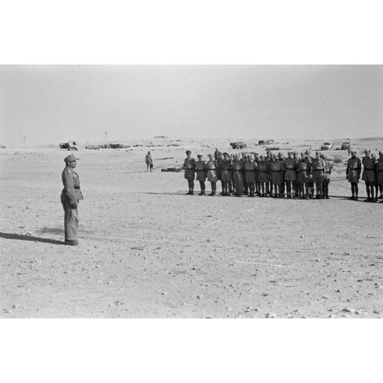 Le général Hans Seidemann s'adresse aux hommes du Sturzkampfgeschwader 3.