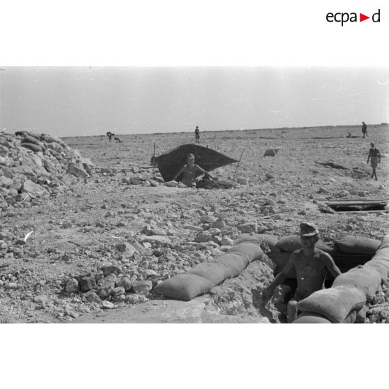 Abris pour les servants d'une pièce de 8,8 cm FlaK de la 2e batterie du FlaK I./33.