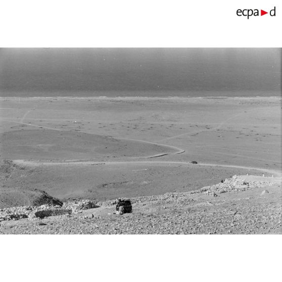 Sur le front de Soloum (Sollum), les positions italiennes à Halfaya (Halfayapass).