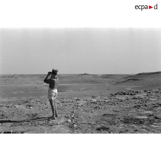 Sur le front de Soloum (Sollum), les positions italiennes à Halfaya (Halfayapass).