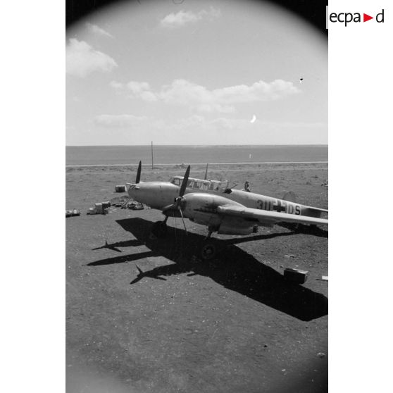 Gros plan sur l'Oberfeldwebel Richard Heller du Zerstörergeschwader 26 Horst Wessel (ZG.26).