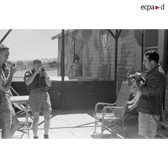 La mascotte baptisée "Whisky", un bébé lion.