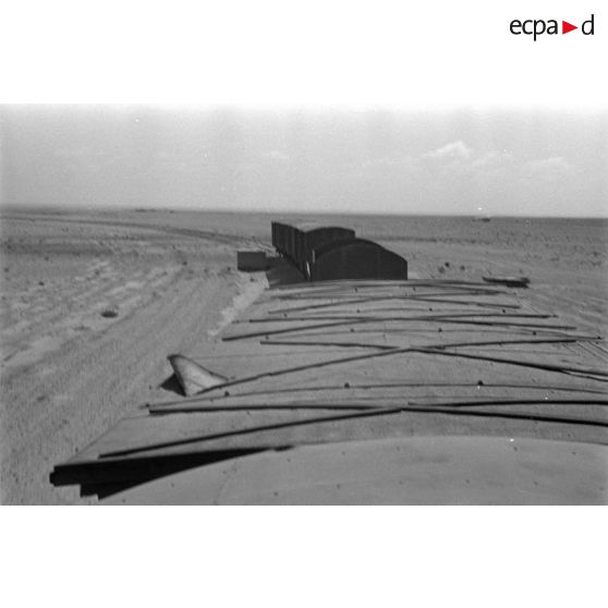 A bord d'une locomotive Henschel diesel.