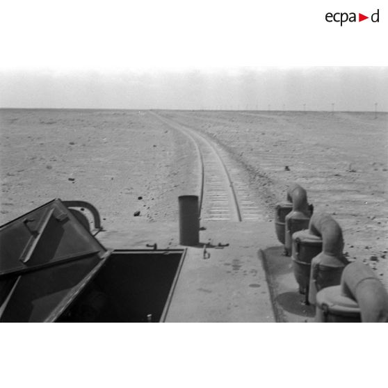 A bord d'une locomotive Henschel diesel.