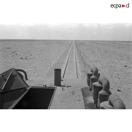 A bord d'une locomotive Henschel diesel.