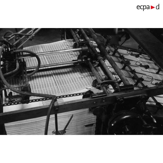 Les machines d'une imprimerie.