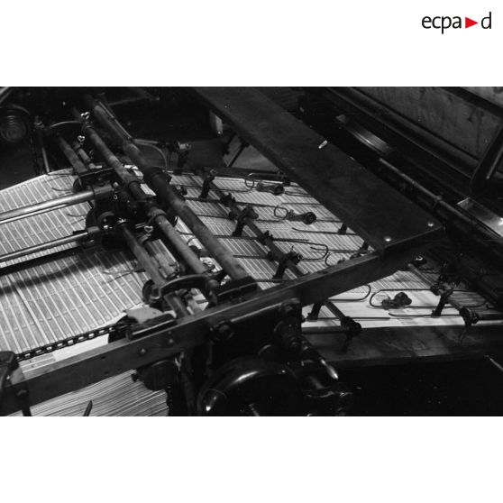 Les machines d'une imprimerie.