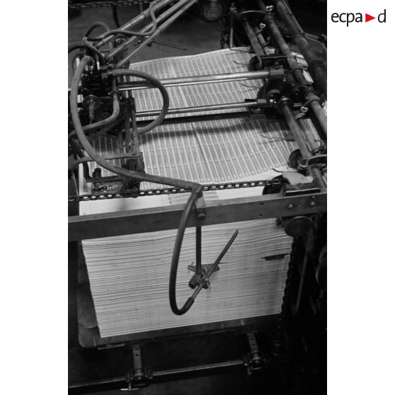 Les machines d'une imprimerie.