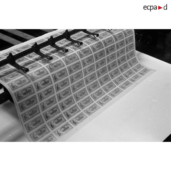 Les machines d'une imprimerie.