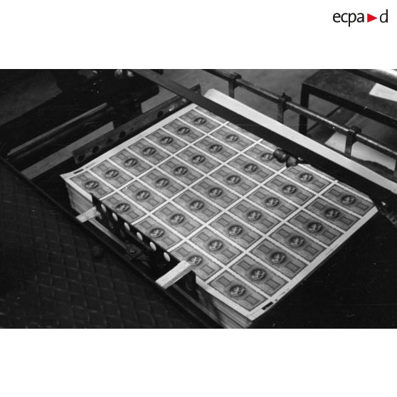 Les machines d'une imprimerie.