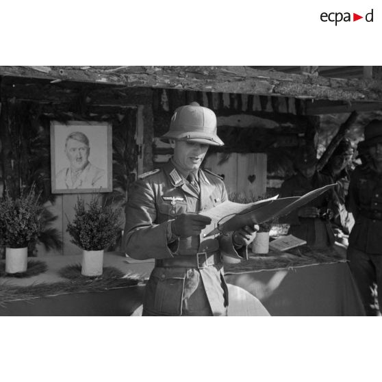 Un mariage par procuration d'une unité de l'armée de terre allemande installée dans le sud de la Grèce.