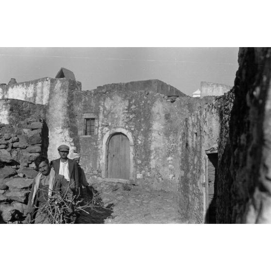 Les rues de Kastelli (Crète).