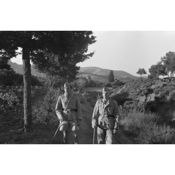 Promenade à Spiridiano Polithea aux pieds de la montagne Ida. [légende d'origine]