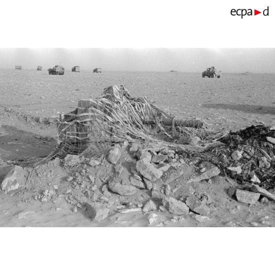 Faux canons britanniques débusqués par les forces allemandes.