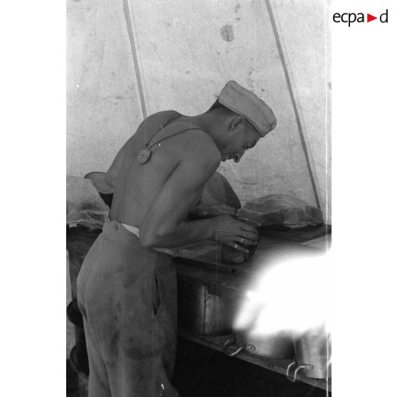 Activités d'une cuisine de campagne.