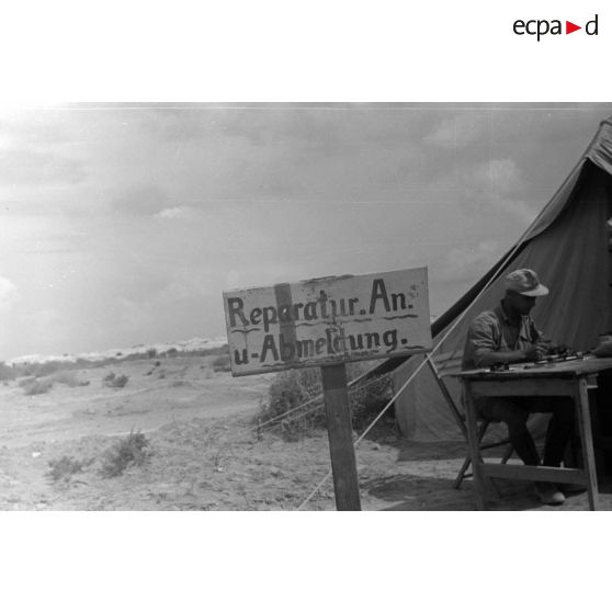 Une compagnie de réparation en Afrique.