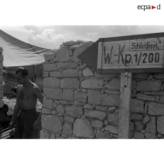 Panneau indicateur de la compagnie de réparation (Werkstattakompanie).