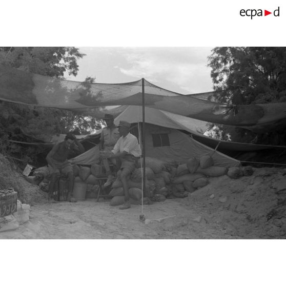 La tente du commandant de compagnie.