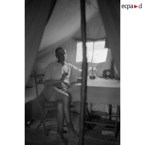 La tente du commandant de compagnie.