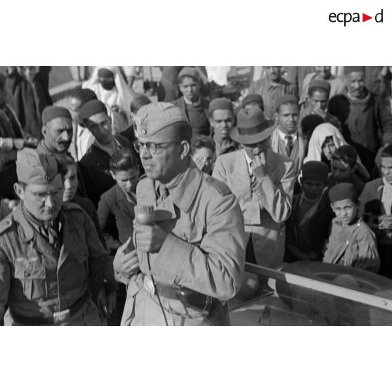 A Tunis, la diffusion de messages en langue arabe via un haut parleur