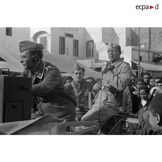 A Tunis, la diffusion de messages en langue arabe via un haut-parleur