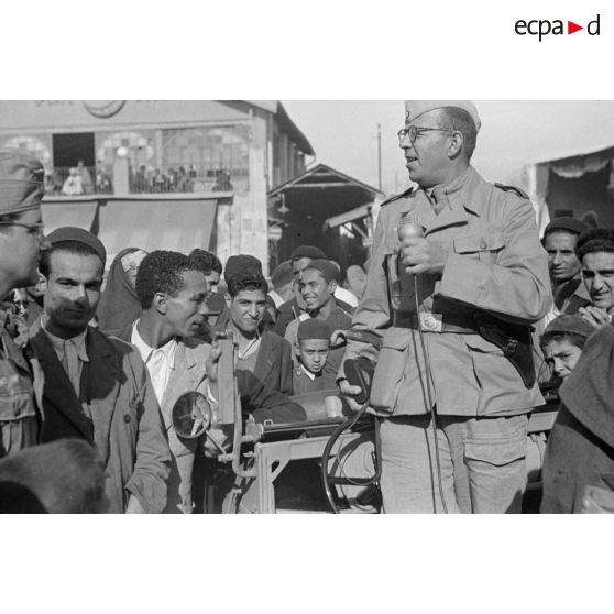 A Tunis, la diffusion de messages en langue arabe via un haut-parleur