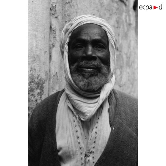 Portrait d'un Tunisien photographié dans le souk.