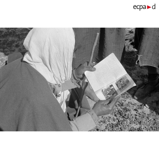 Dans le secteur de El Jem, les activités de la 6e compagnie de propagande de l'armée de l'air allemande auprès de la population tunisienne.