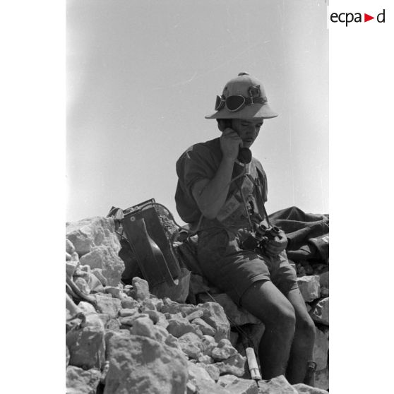 Poste d'observation italien de première ligne au col d'Halfaya.