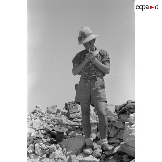 Poste d'observation italien de première ligne au col d'Halfaya.