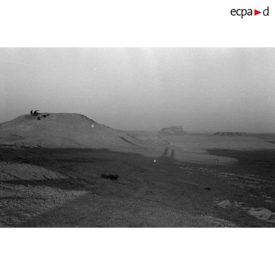 Les observateurs de la batterie d'artillerie allemande.