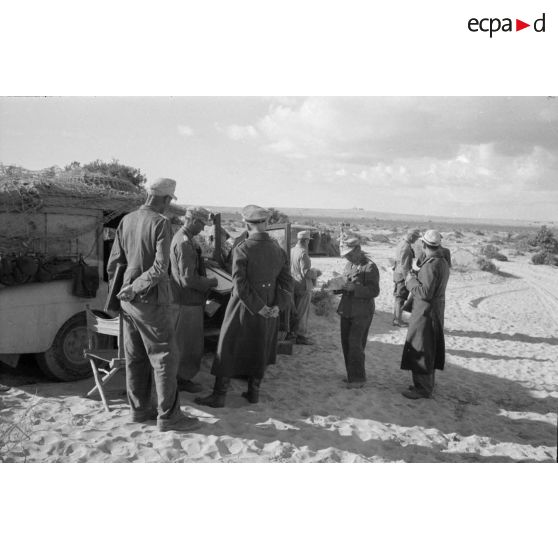 Le poste de commandement (PC) de la Panzerarmee situé à l'Est de la mosquée Sidi Abd el Rahman.