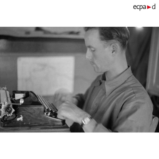 Un membre de l'état-major de la Panzerarmee Afrika.