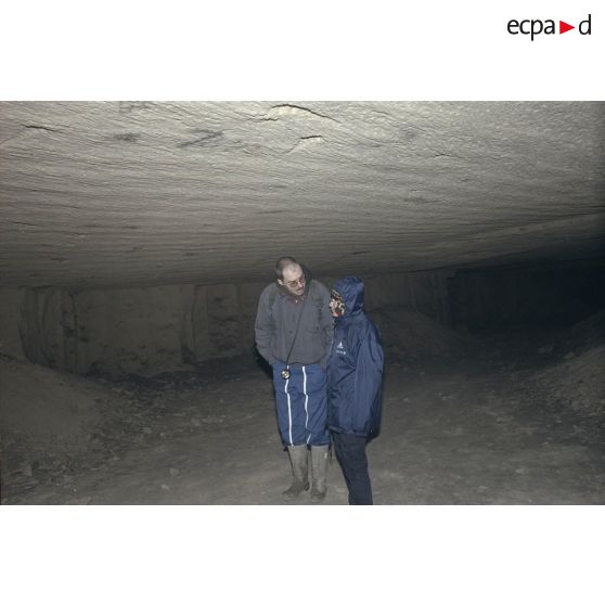 Fort de Lasnicourt (02), carrière des 3 tombes à Sept Morts, les fantômes à la Butte Chalmont. [légende d'origine]