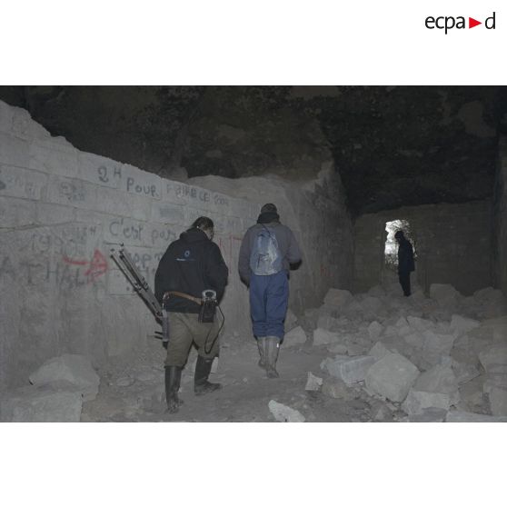 Fort de Lasnicourt (02), carrière des 3 tombes à Sept Morts, les fantômes à la Butte Chalmont. [légende d'origine]