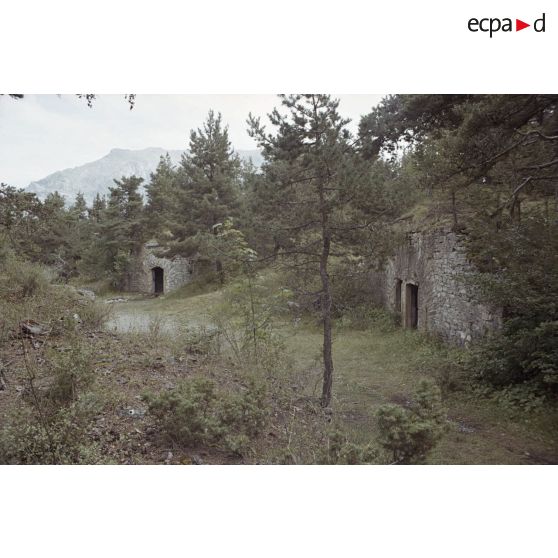 Saint Vincent les Forts (batterie du Châtelard, redoute du Chaudon), Savines le Lac, col de Vars, redoute de Berwick. [légende d'origine]