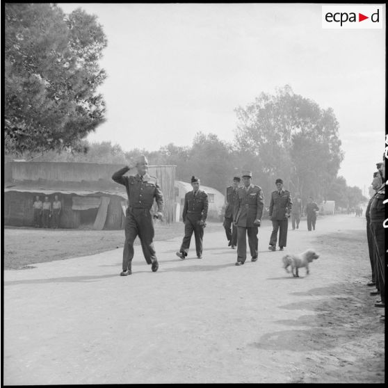 Hussein Dey. Camp du Lido. Les réservistes fêtent le Mouloud.