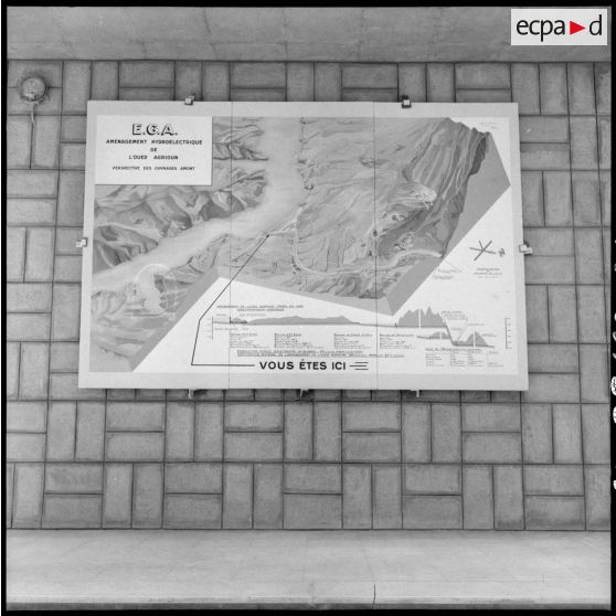 Plan du barrage Ighil-Emda en amont du village de Kerrata.