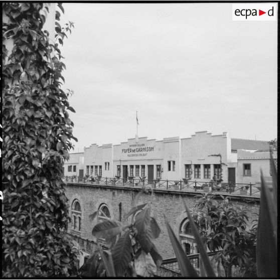 Vue de la Maison du soldat au foyer de garnison de la division d'Alger.