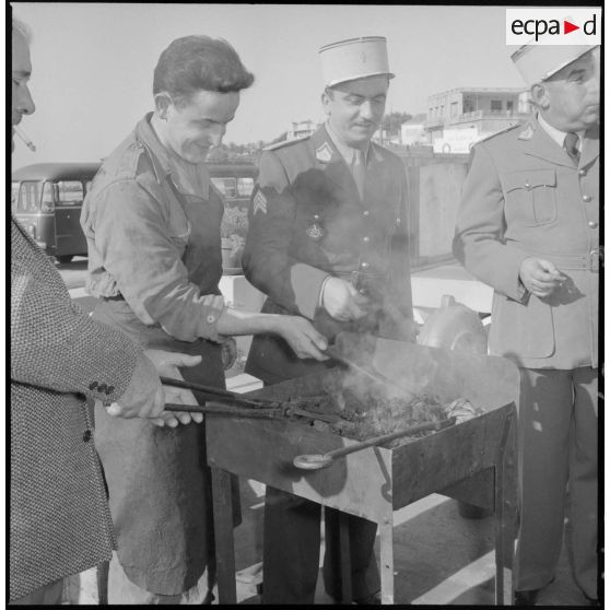 Banquet à Laperouse à l'occasion de la Saint-Eloi, patron des mécaniciens.