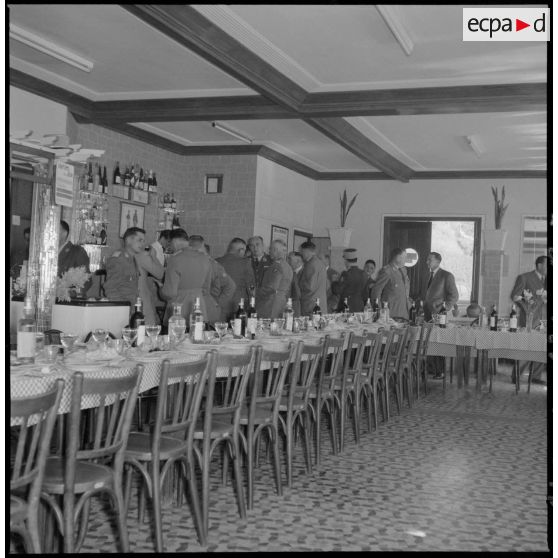 Banquet à Laperouse à l'occasion de la Saint-Eloi, patron des mécaniciens.