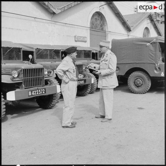 Instructions du lieutenant-colonel Coureaut, directeur de l'établissement régional du matériel (ERM) d'Alger à un capitaine.