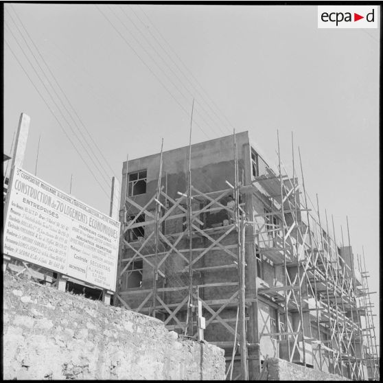 Chantier de construction de nouveaux immeubles.