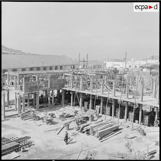 Construction de nouveaux immeubles.