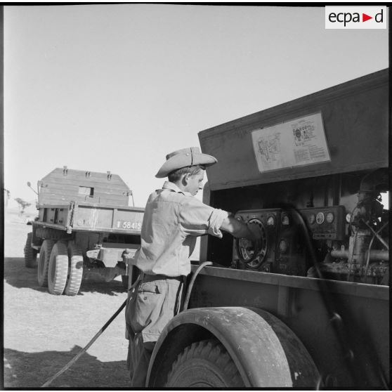 Réglage d'un compresseur.