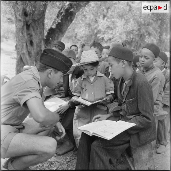 Enseignement à l'école de Loudalouz.