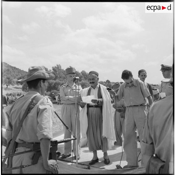 Allocution d'un représentant du douar Mechtrass.