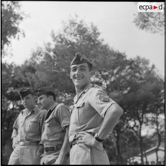 Un soldat du 9e régiment de zouaves (RZ) du camp du Lido à Hussein Dey.